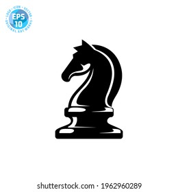 knight chess piece icon vector