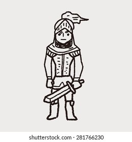 knight doodle