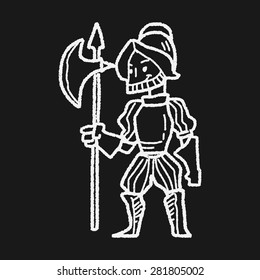 knight doodle