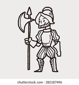 knight doodle