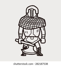 knight doodle