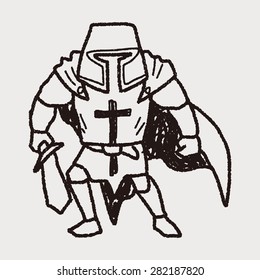 knight doodle