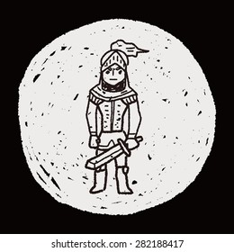 knight doodle