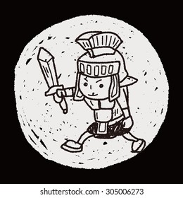 knight doodle