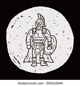 knight doodle