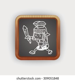 knight doodle