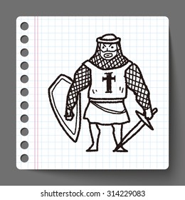 knight doodle