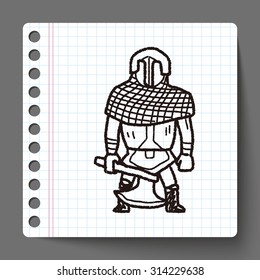 knight doodle