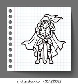 knight doodle