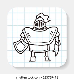 knight doodle