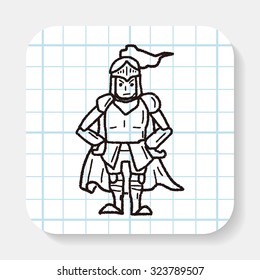 knight doodle