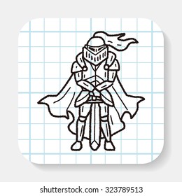 knight doodle