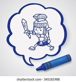 knight doodle