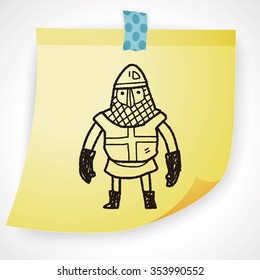 knight doodle