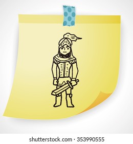 knight doodle