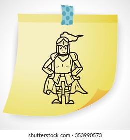 knight doodle