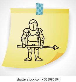 knight doodle