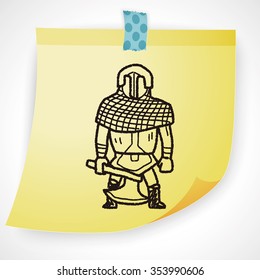knight doodle