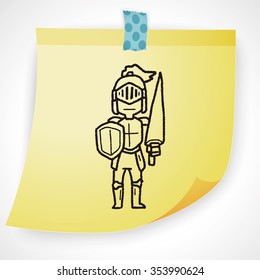 knight doodle