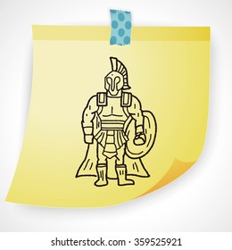 knight doodle