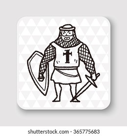 knight doodle