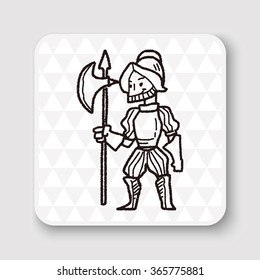 knight doodle