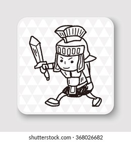 knight doodle