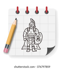 knight doodle