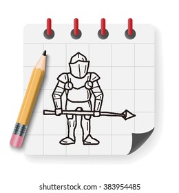 knight doodle