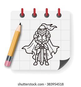 knight doodle