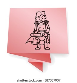 knight doodle