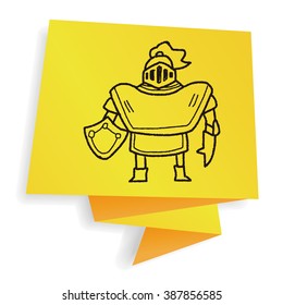 knight doodle