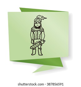 knight doodle