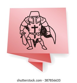 knight doodle