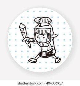 knight doodle