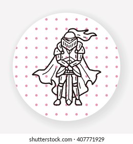 knight doodle