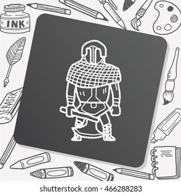 knight doodle