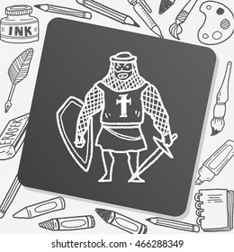 knight doodle