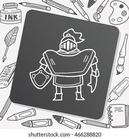 knight doodle