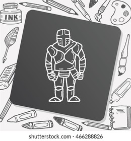 knight doodle