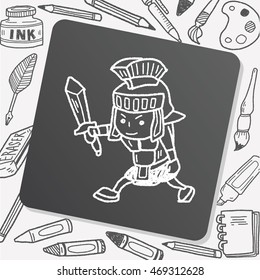 knight doodle