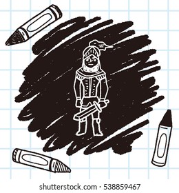 knight doodle
