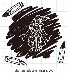 knight doodle