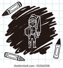 knight doodle