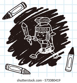 knight doodle