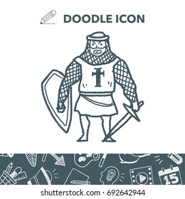 knight doodle