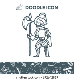 knight doodle