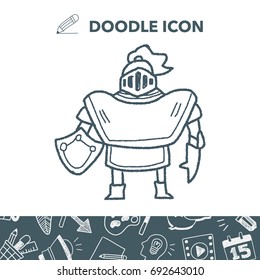 knight doodle