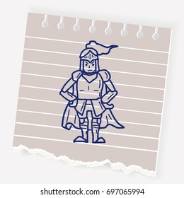 knight doodle