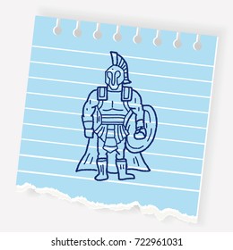 knight doodle